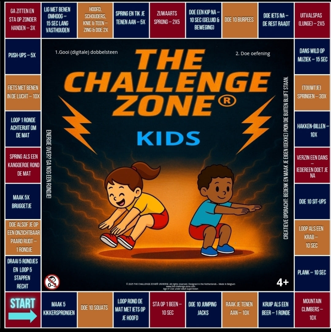 100x100 cm Kids Life-Sized Game Board (Nederlands)