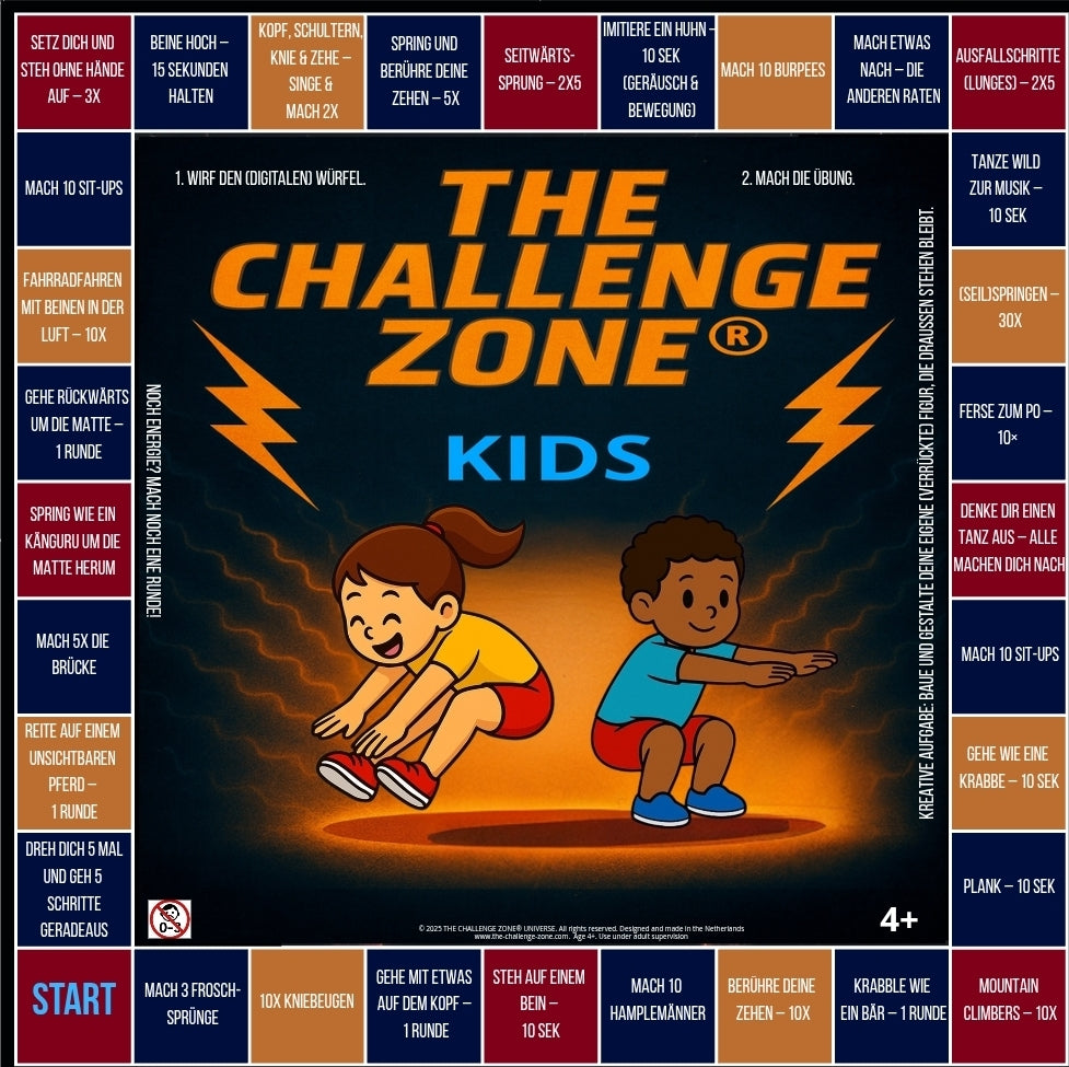 100x100 cm Kids Life-Sized Game Board (Deutsch)