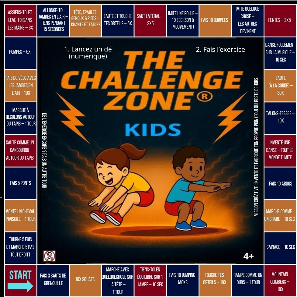 100x100 cm Kids Life-Sized Game Board (François)